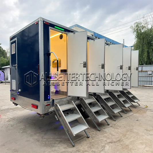 Allbetter Outdoor Luxury Toilet Trailer for Beach Weddings and Events