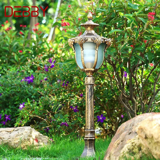 DEBBY Bronze Outdoor Lawn Light LED Retro Garden Lamp Waterproof IP65 Home Decor for Courtyard Villa Fixture