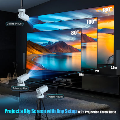 HY300 Pro Outdoor Projector With Android Bluetooth