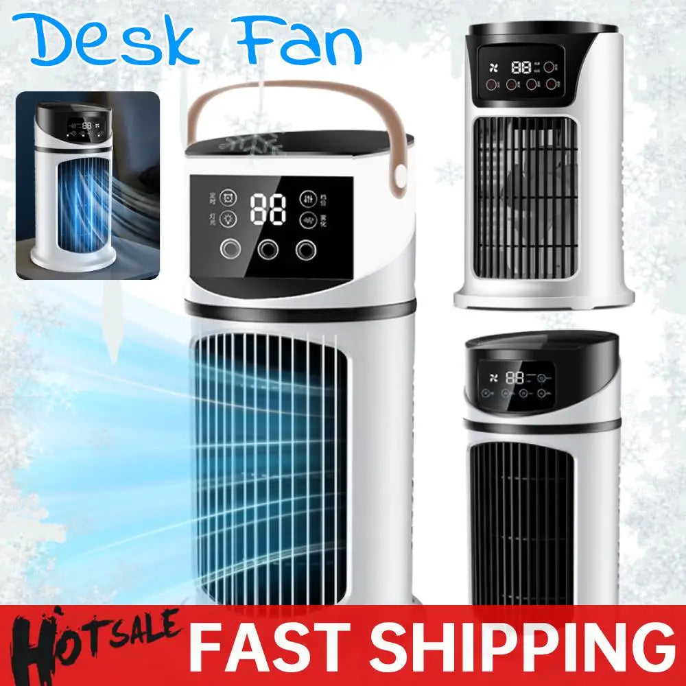 Quiet Desk Fan With Humidifier And Air Cooler For Office