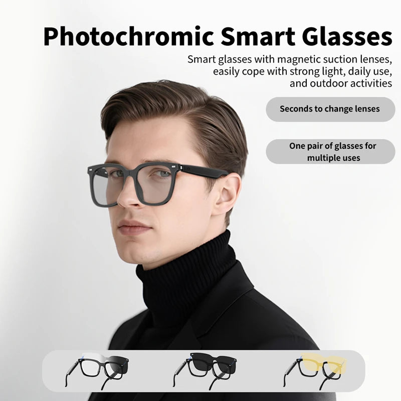 Xiaomi Magnetic Sleeve Mirror Changes Color Smart Bluetooth Glasses AI Translation Real-time Meet Simultaneous Interpretation