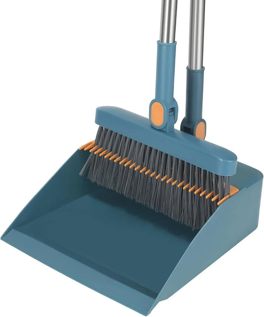 Broom Long Handle Broom And Dustpan Set For Home Use
