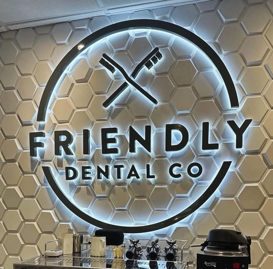 3D Backlit Logo Sign Custom Outdoor 3D Led Letters Storefront Company Logo Signs Store Front 3D Illuminated Letters Signs