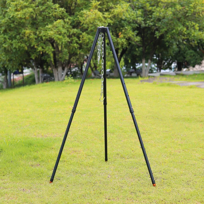 Hike Mount Camping Campfire Tripod Hanging Pot Outdoor Cookware