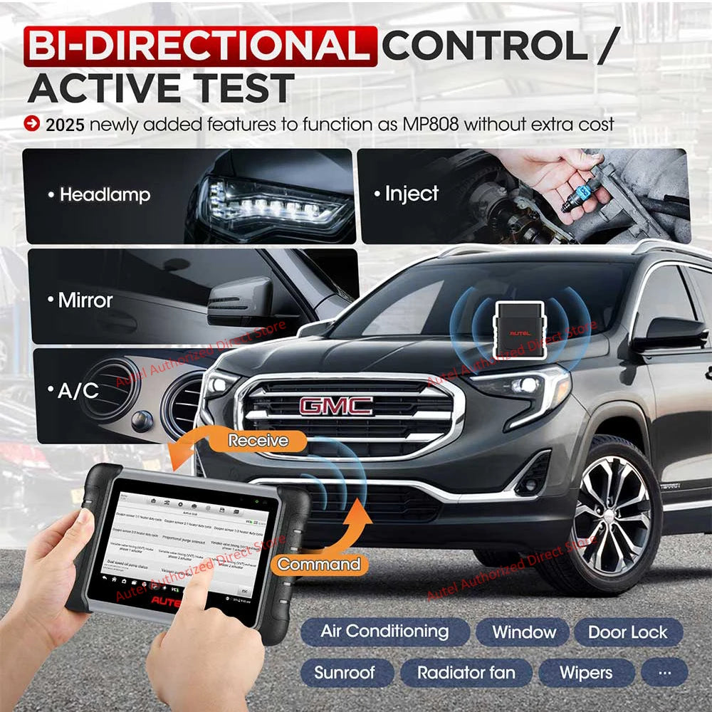 Autel Pro Car Diagnostic Tool Bluetooth OBD2 Code Reader