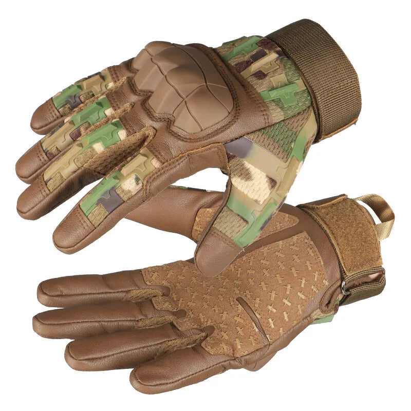 Tactical Full Finger Cycling Gloves With Non Slip Grip