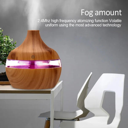Wooden Humidifier Aroma Diffuser For Home Use With Essential Oils