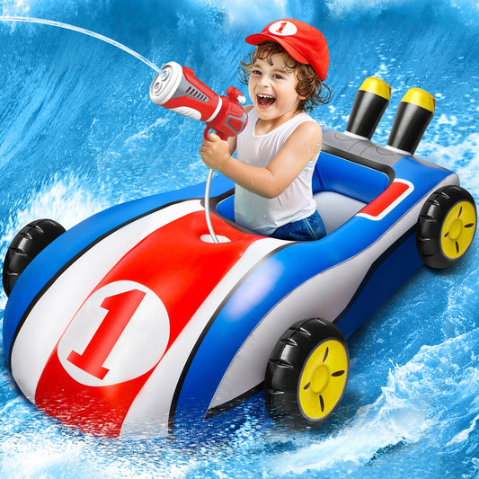 Misty's Garden Inflatable Pool Float Ride On Toy Water Gun