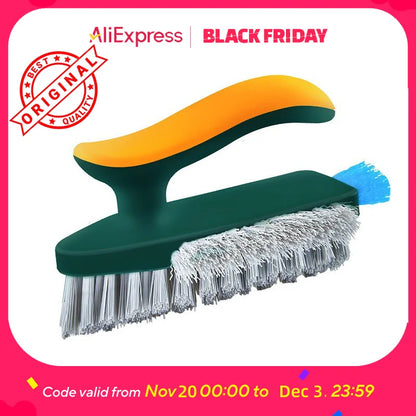 3-in-1 Grout and Tile Cleaning Brush Multi-Surface Scrubber