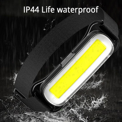 LED Headlamp USB Rechargeable Waterproof Adjustable Headband
