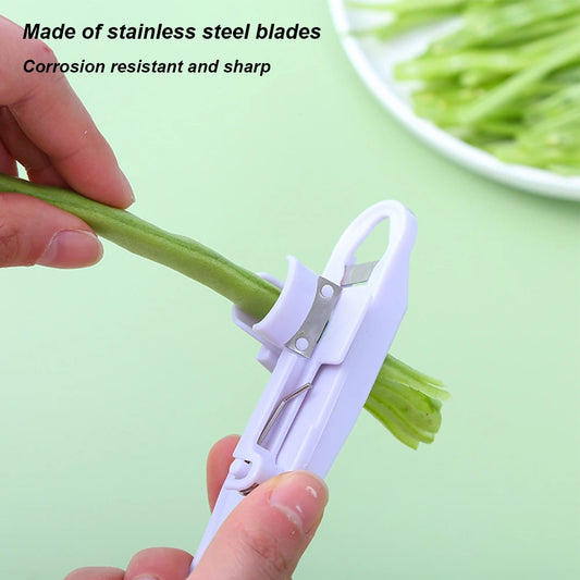 French Style Green Bean Slicer Long Cutter Stringer for Home Kitchen