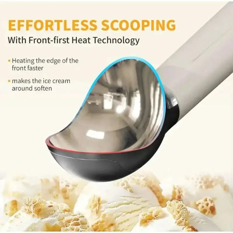 Rechargeable Heated Ice Cream Scoop With Rapid Heating