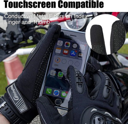 Motorcycle Full-Finger Touchscreen Gloves for Riding and Racing