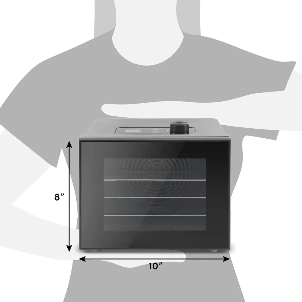 Hign-concerned Food Dehydrator With Stainless Steel Trays