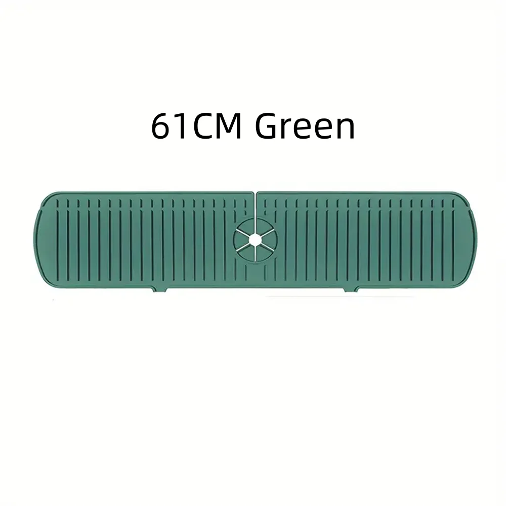 Silicone Drain Mat, Kitchen Faucet Sink Splash Guard,  Sink Draining Pad Behind Faucet,For Kitchen & Bathroom Countertop Protect