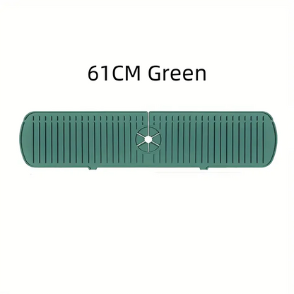 Silicone Drain Mat, Kitchen Faucet Sink Splash Guard,  Sink Draining Pad Behind Faucet,For Kitchen & Bathroom Countertop Protect