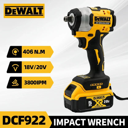 DEWALT  Cordless Impact Wrench Key Impact Brushless Electric Tool 20V Variable Speed Rechargeable Wrench