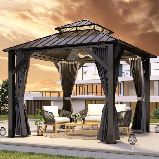 Hign Concerned Outdoor Gazebo With Double Vented Top