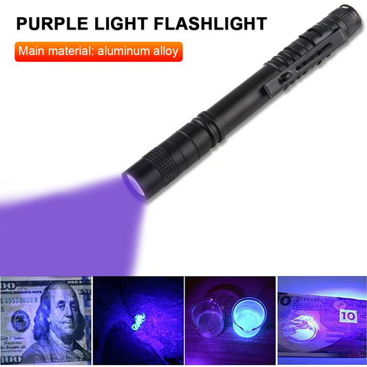 Shunmaii UV Pen Light 395nm 3W Portable LED Flashlight