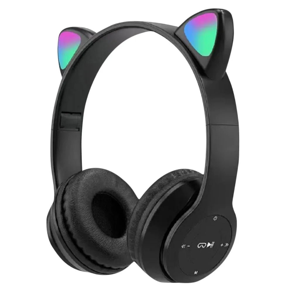 ANENG Wireless Cat Ear Headphones Bluetooth 5 Glow Light