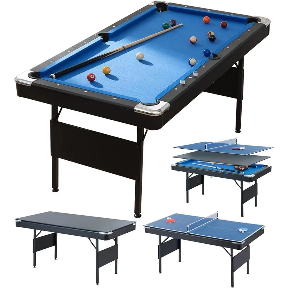3 In 1 Pool Ping Pong Dining Combo Multi Game For Adults