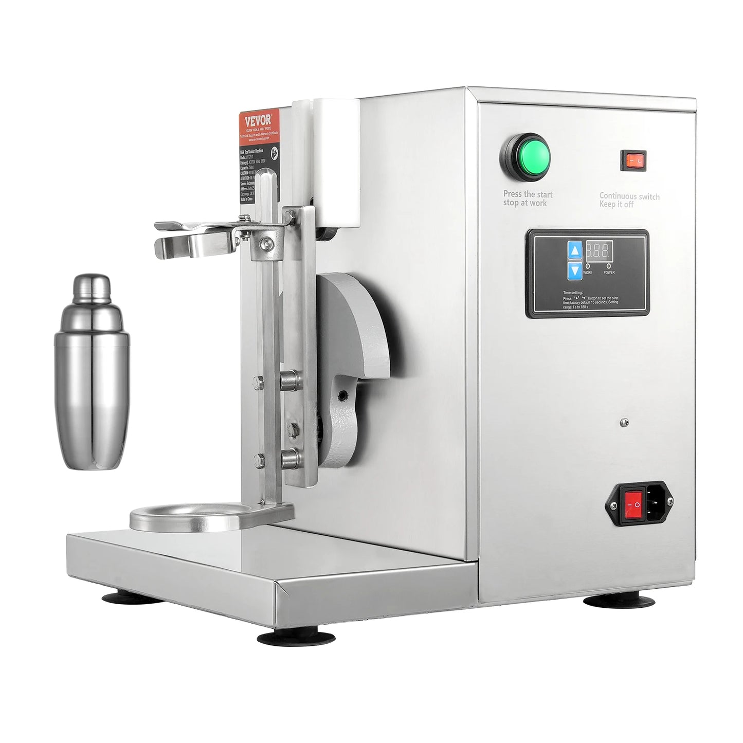 SucceBuy 120W Commercial Milkshake Maker for Milk Tea Shaker Machine