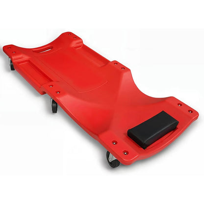 Mechanic Creeper with Padded Headrest and Dual Tool Trays