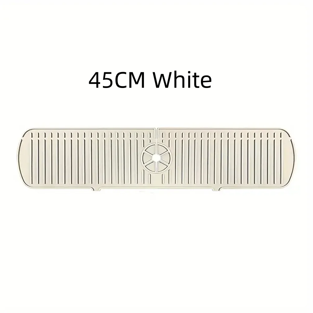 Silicone Drain Mat, Kitchen Faucet Sink Splash Guard,  Sink Draining Pad Behind Faucet,For Kitchen & Bathroom Countertop Protect