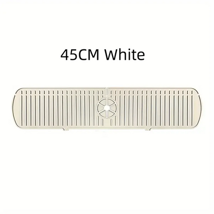 Silicone Drain Mat, Kitchen Faucet Sink Splash Guard,  Sink Draining Pad Behind Faucet,For Kitchen & Bathroom Countertop Protect