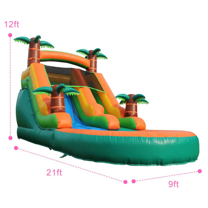 F Inflatable Pool Air Bounce Water Amusement Play Center