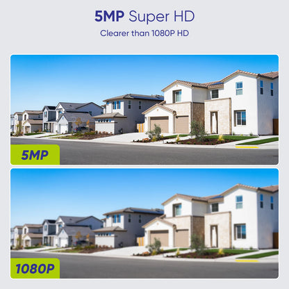 SANNCE 8CH 5MP DVR CCTV Surveillance System Kit Outdoor