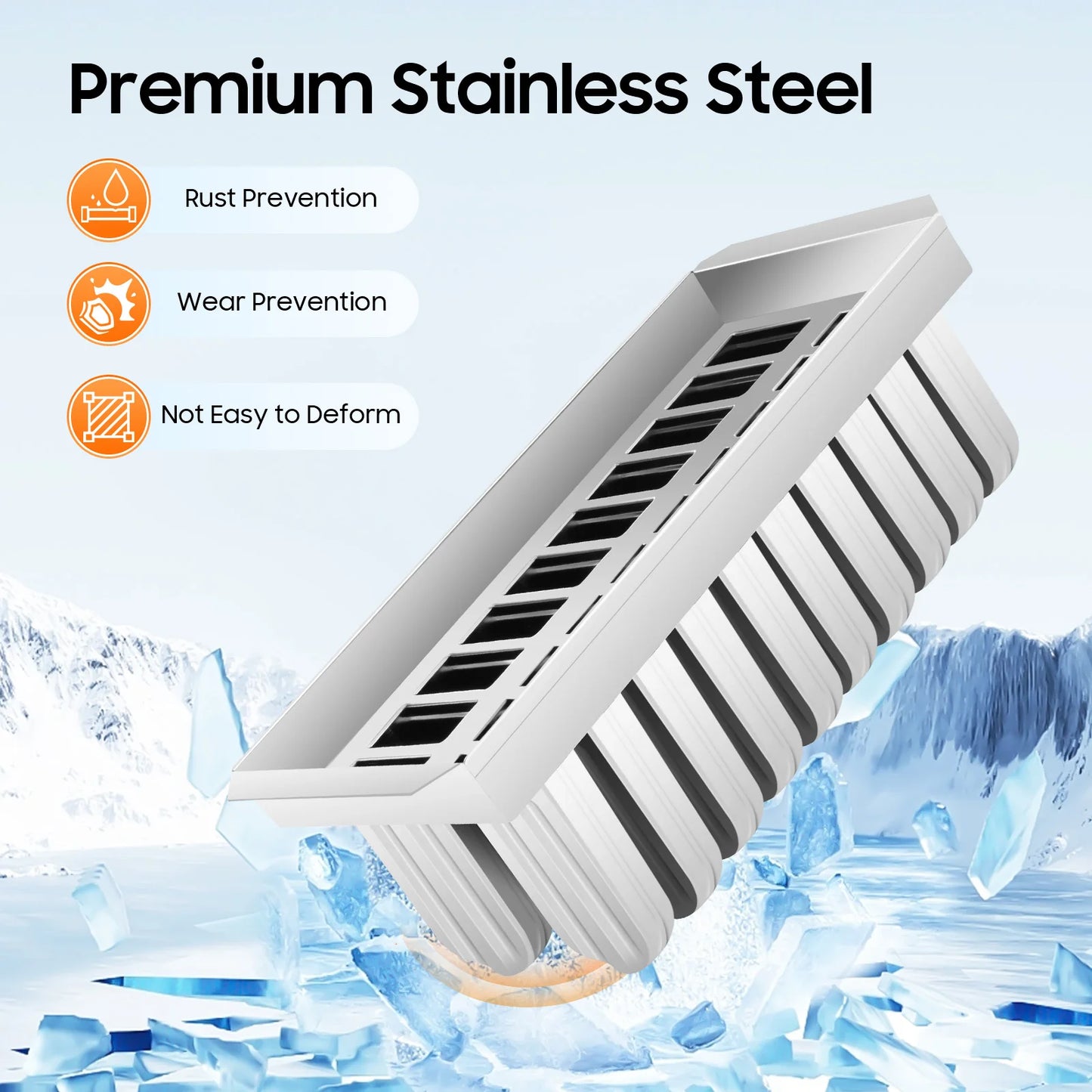 20 Cavity Stainless Steel Popsicle Maker Mold with Sticks, DIY Ice Cream Mold for Home, Party, Restaurant Bulk Treats