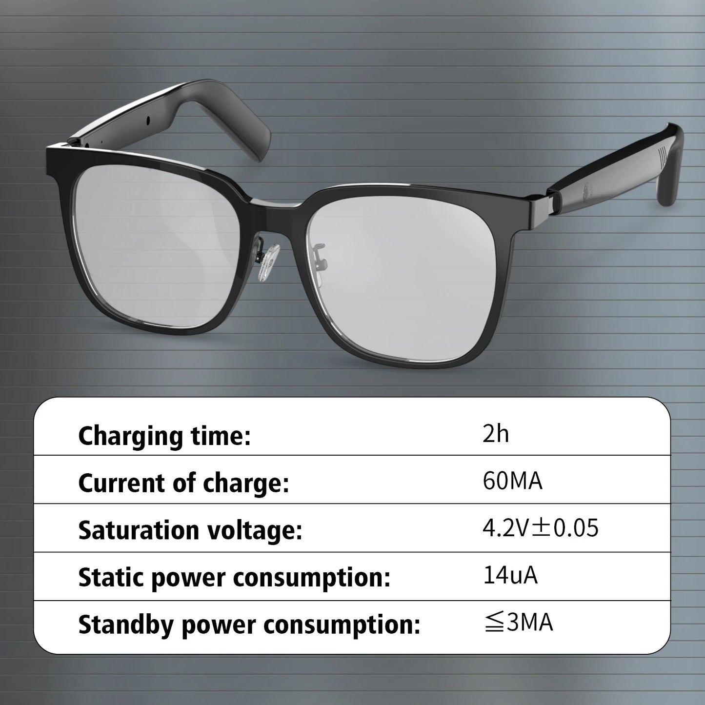 Wireless smart glasses with music playback and wireless calling functions, compatible with Android and iOS