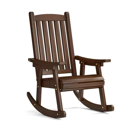 MadameJsHome Outdoor Wooden Rocking Chair Garden Rocker