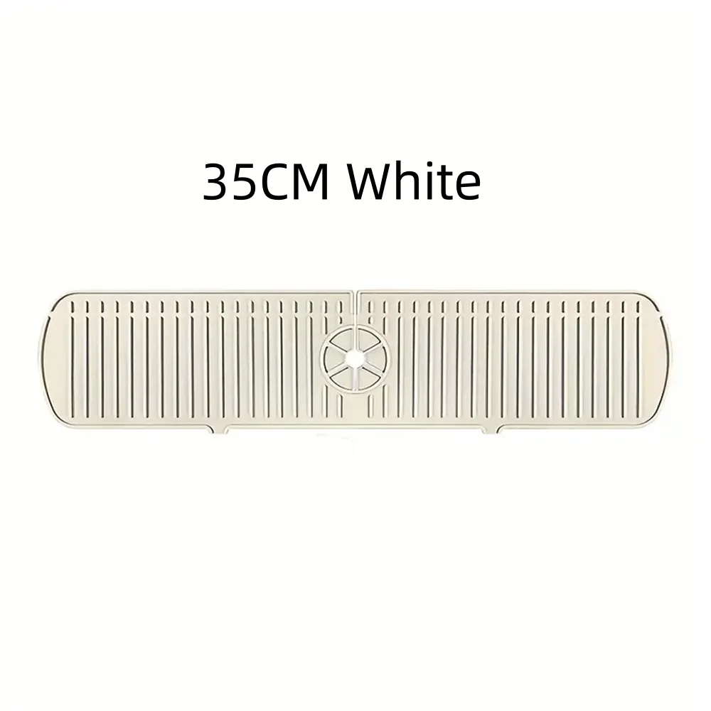 Silicone Drain Mat, Kitchen Faucet Sink Splash Guard,  Sink Draining Pad Behind Faucet,For Kitchen & Bathroom Countertop Protect