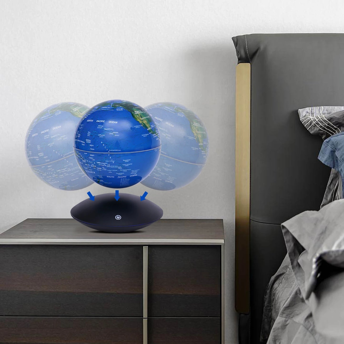 Hign-concerned Levitating Globe Luminous Suspended Magnetic Levitation Rotation