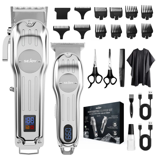 Sejoy Professional Hair Clipper Trimmer Kit Cordless