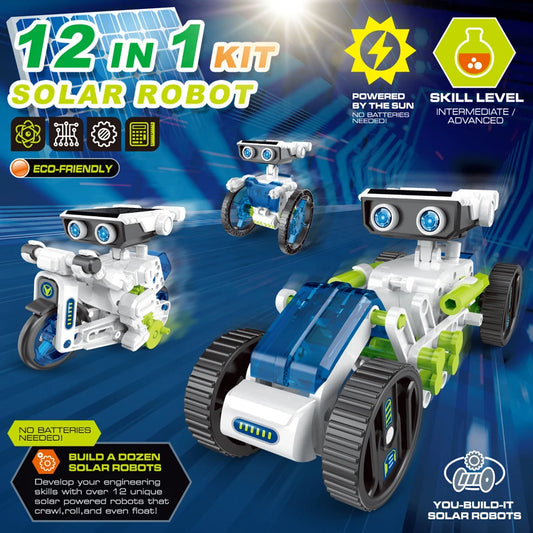 CONUSEA Solar Robot Toy 12 in 1 Educational Science Kit