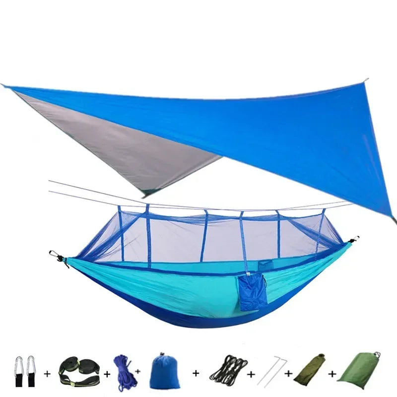 Swallowtail Camping Hammock With Mosquito Net and Rainfly