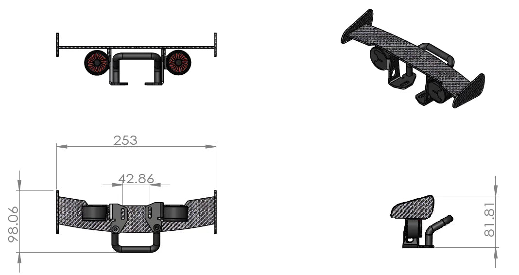 Electric four-wheeled skateboard accessories, skateboard headlights, handle lights, handrails, handheld lighting