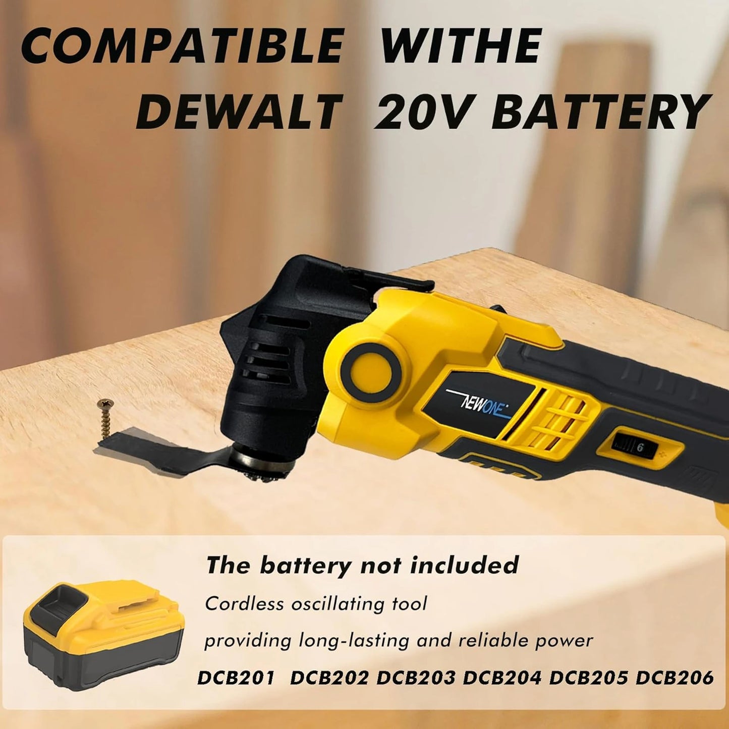 NEWONE 20V Max Oscillating Multi Tool Anti-Vibration Cordless Kit