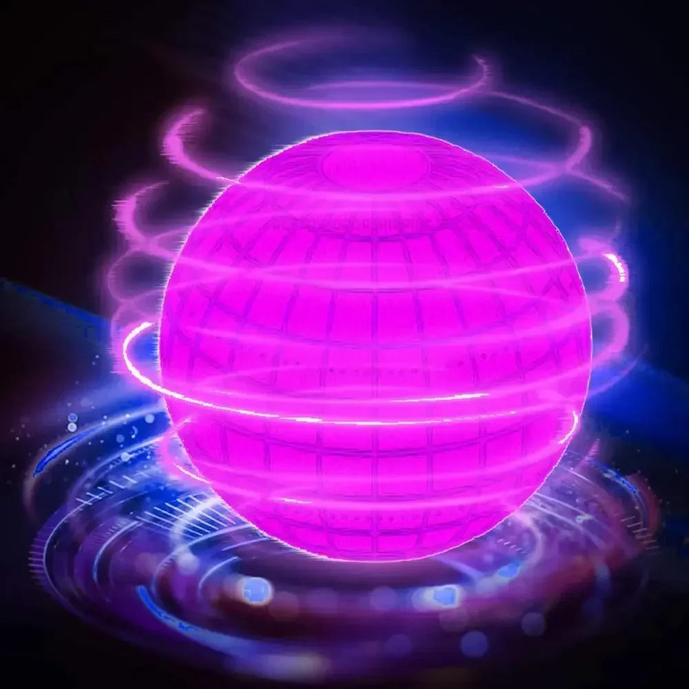 Flying Ball Boomerang Magic LED Lights Toy for Drone Hover and Fidget Fun