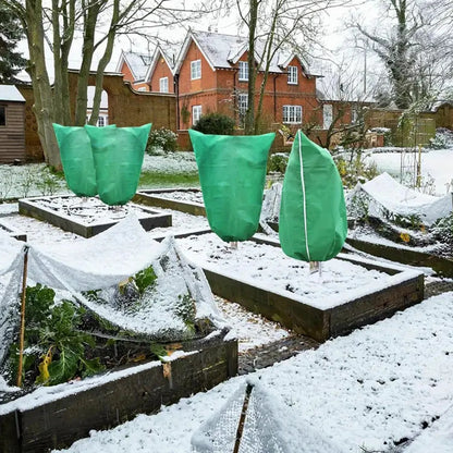 Tree Covers with Drawstring Plant Frost Blanket Plant Protection Covers Bags Fabric for Outdoor Garden Potted Plant Shrub