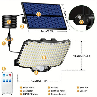 234 LED Solar Security Light With 3 Lighting Modes