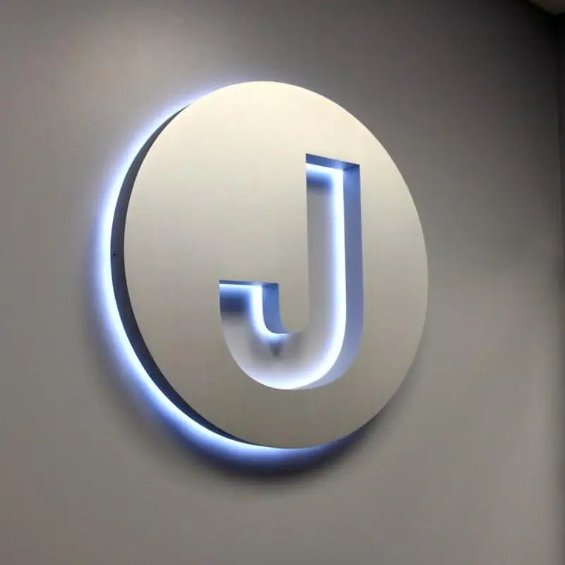 3D Backlit Logo Sign Custom Outdoor 3D Led Letters Storefront Company Logo Signs Store Front 3D Illuminated Letters Signs