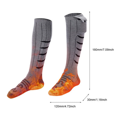 Electric Heated Socks Fast Heating Winter Warmth For Outdoor Skiing