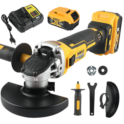 DEWALT 18V Max Brushless Angle Grinder - 125mm Flat Head, Bare for Metal Cutting, Stone Grinding & Woodworking