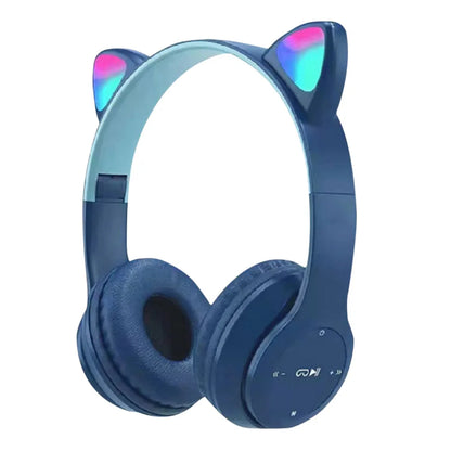 Aneng Wireless Cat Ear Headphones Bluetooth Glow Over Ear