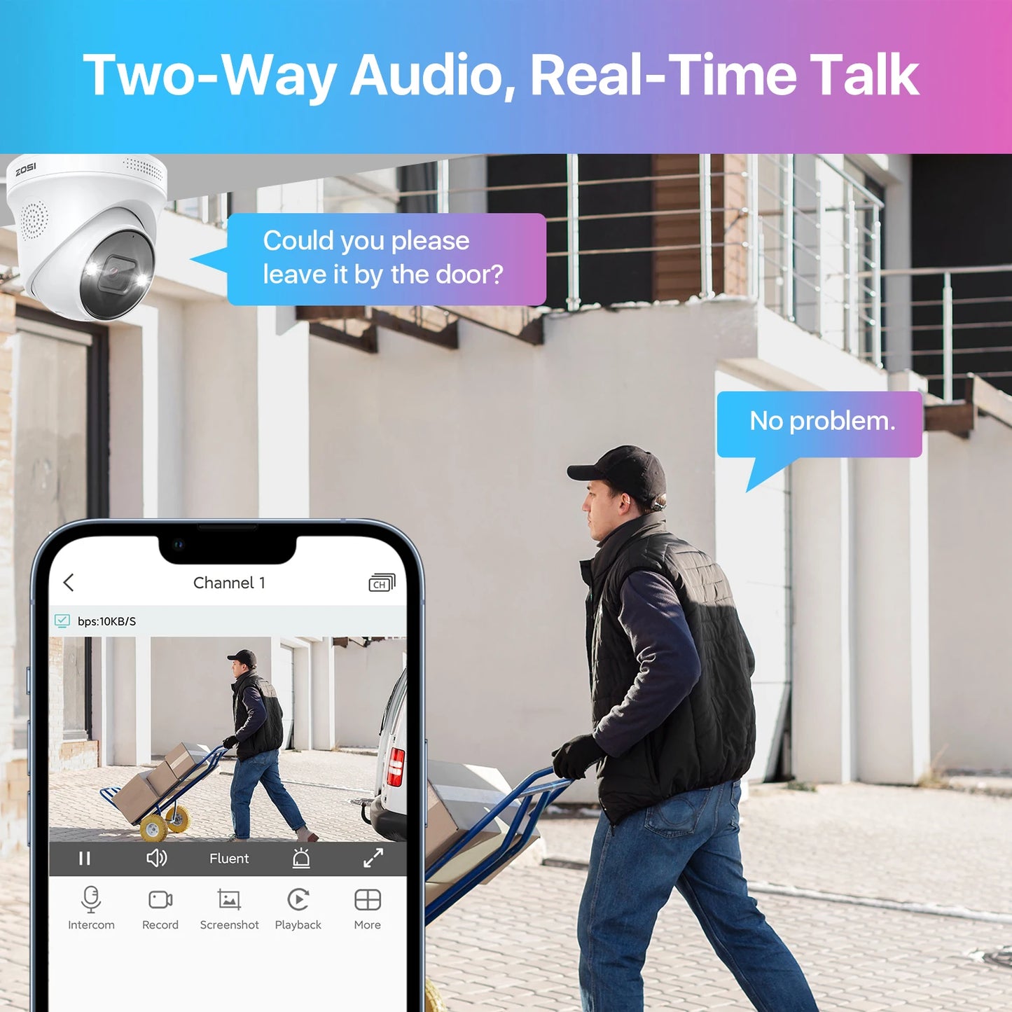 ZOSI 4K 8MP PoE Security Camera System With AI NVR