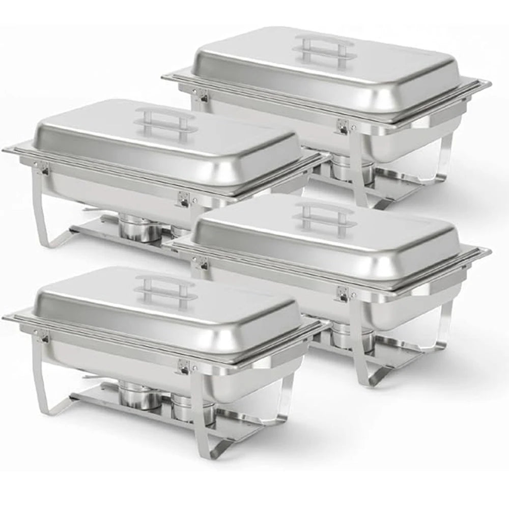Chafing Dish Buffet Set 8QT Electric Stainless Steel 2/4/6Pack Food Warmer Fuel Holder
